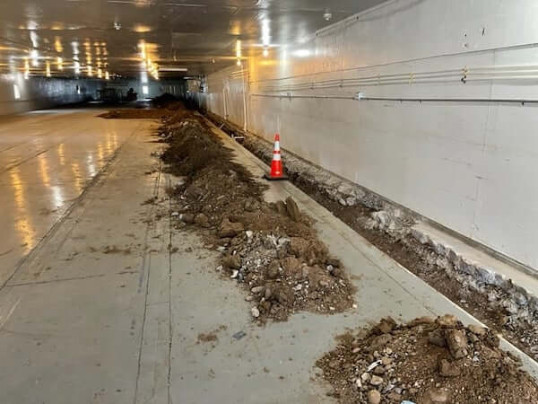 RMHRR new plumbing installation for mail rabbit area