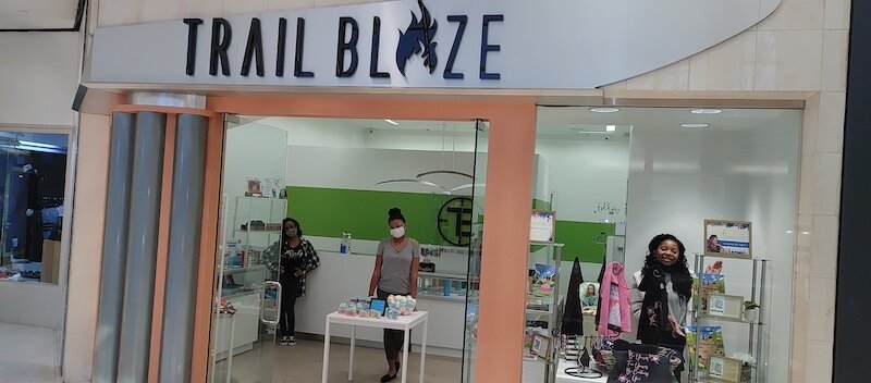 Trail Blaze is Target Evolution's high traffic pop-up shop for young entrepreneurs located in local upscale shopping malls. Youths learn to communicate with real customers, gain retail work experience, and earn money.