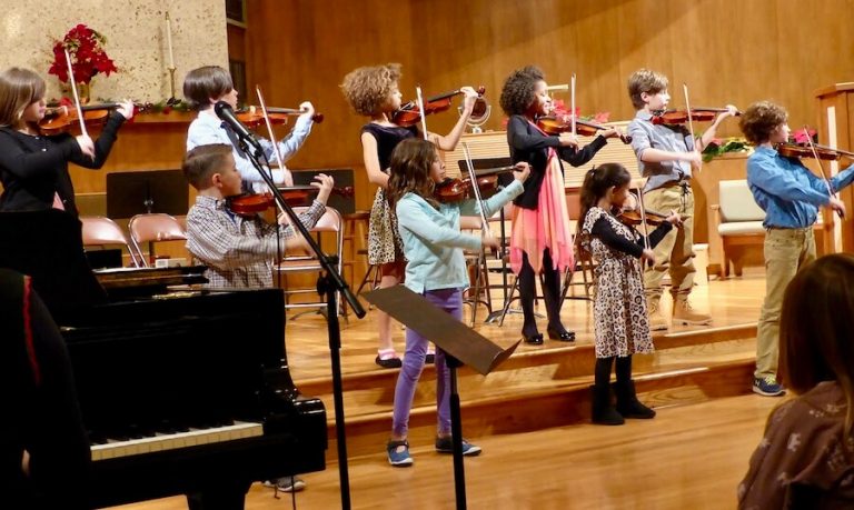 Music is an essential part of the curriculum and permeates the school day in every class. Music not only enlivens the spirit but also increases a child’s capacity for learning. Through the study of music, they learn to sensitize their hearing, allowing them the ability to really hear the sounds of the world and each other.