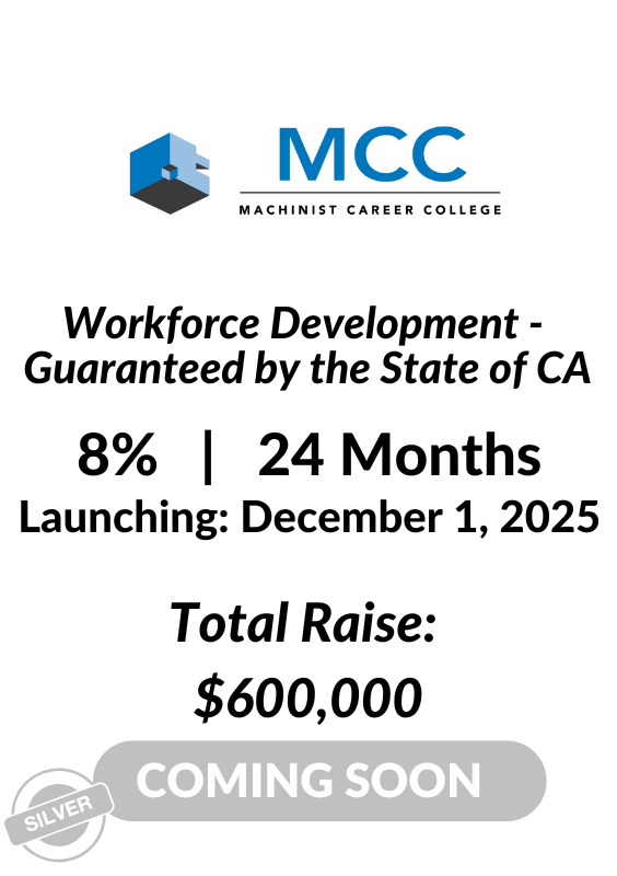 Machinist Career College Coming Soon Investment Tombstone