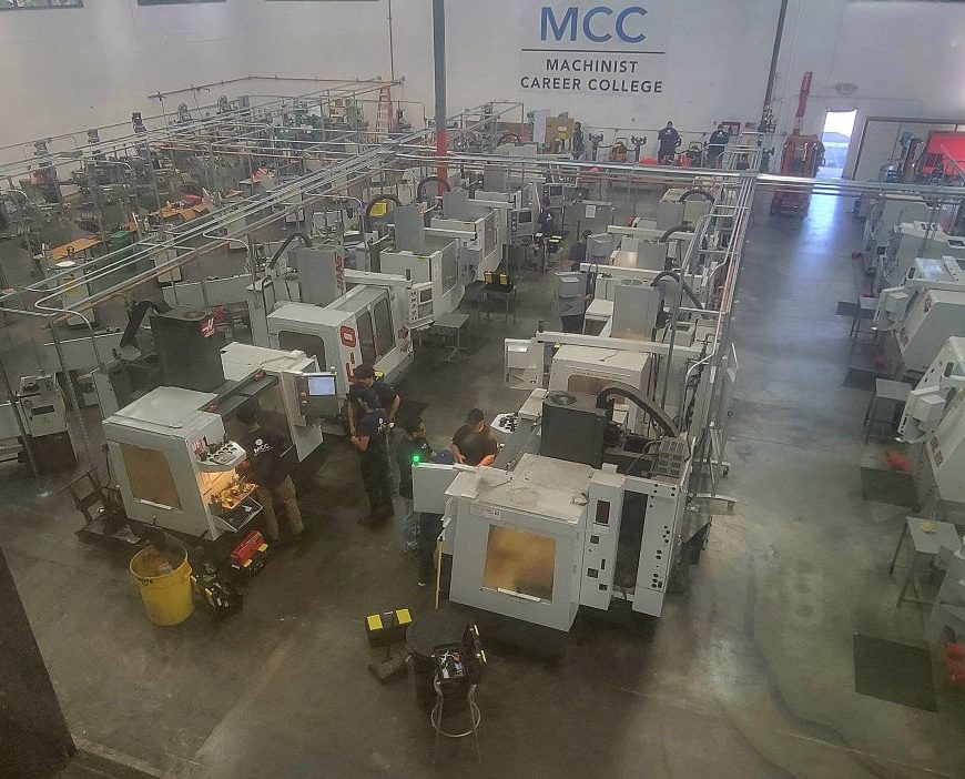 Machinist Career College training floor
