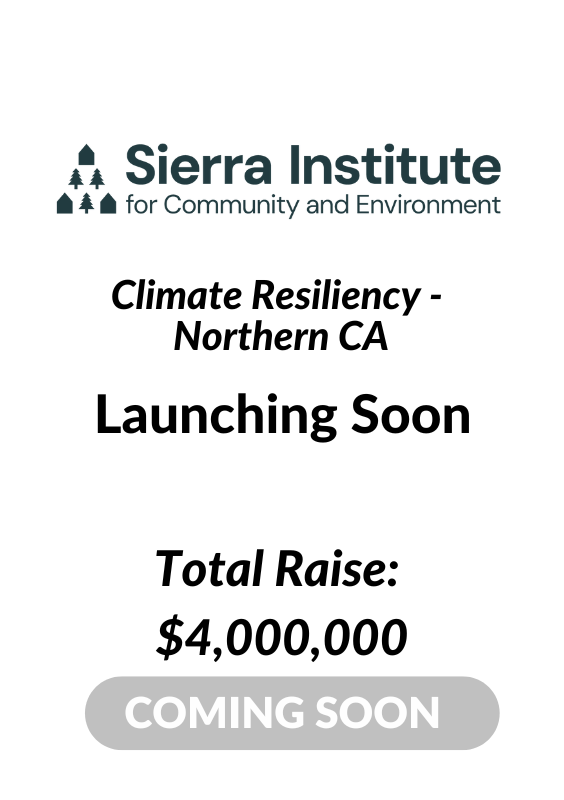 Sierra Institute for Community and Environment - LENDonate Coming Soon Investment Tombstone