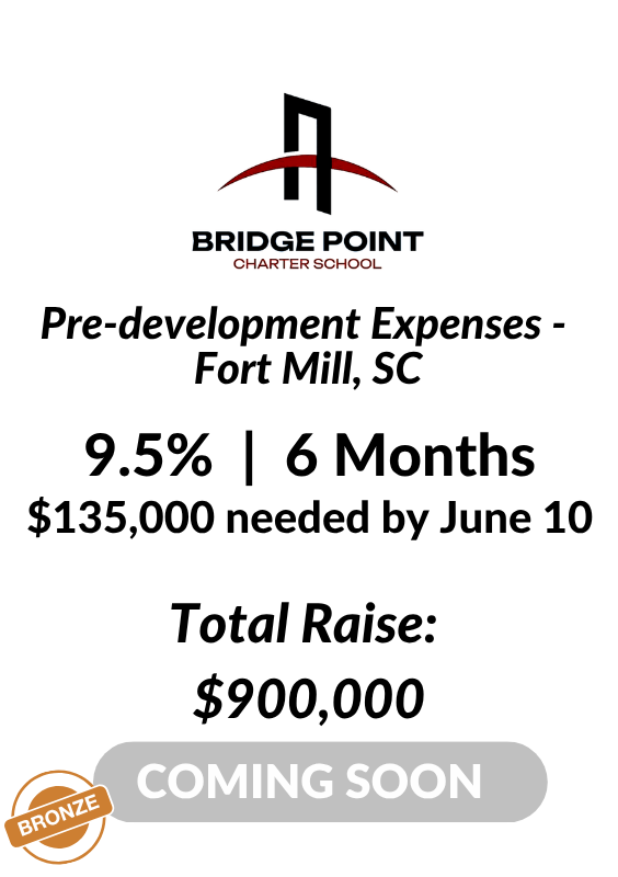 Bridge Point Charter School Coming Soon Investment Tombstone